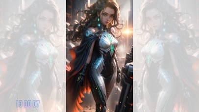 4K炫酷科技Ai美女女神