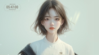 软萌短发少女