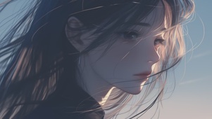 风拂侧颜