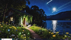 星花伴夜屋-桌面主题