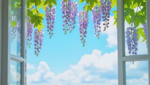 春和景明护眼紫藤