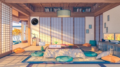 4K唯美治愈日系动漫卧室房间