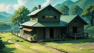 4K唯美治愈宫崎骏夏日小屋