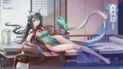 夕（随真实时间变化）