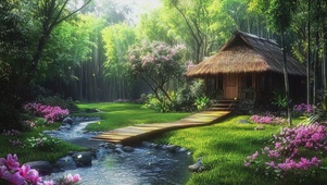 溪边小屋