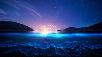 4K唯美治愈浪漫夜晚の海景