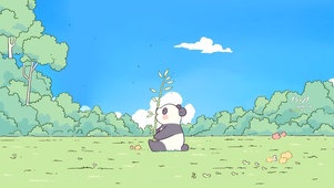贪吃的小熊猫