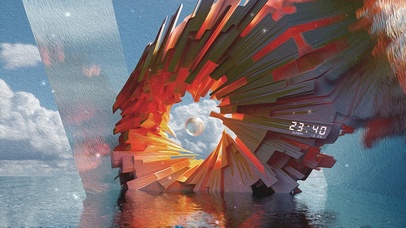 抽象艺术星球海上Windows