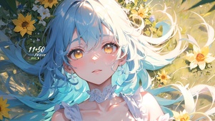 4K清纯可爱插画女孩