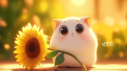 向日葵猫咪