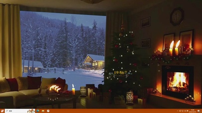 雪天小屋—主题桌面