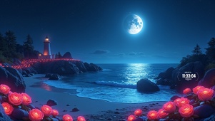 海边夜景