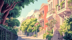 静谧小区午后