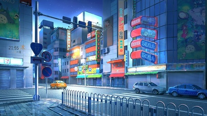 夜深人静城市道路