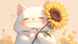 向日葵猫咪