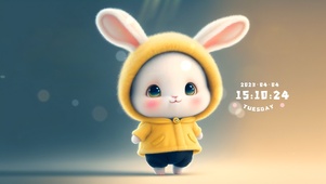 超萌的小兔