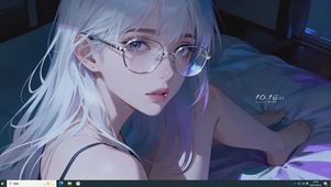 纯欲眼镜吊带长腿女孩主题