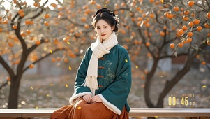 柿子树下
