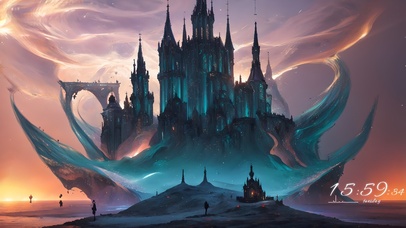 4k科幻星空城堡