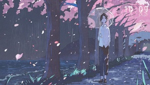 雨中男孩