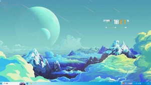 云上流星雨—【主题桌面】