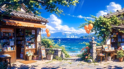 海边的商铺