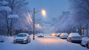 下雪的街道