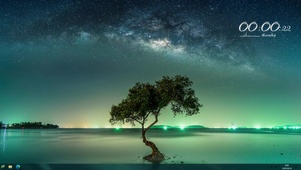 星空下的树-幻想星空