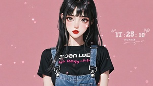 超清4K黑长直甜美女孩