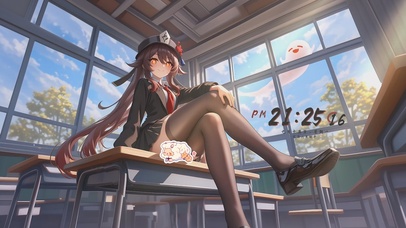 可爱二次元插画女孩