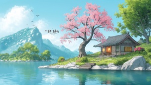 樱花湖畔