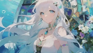 二次元治愈漫画女孩