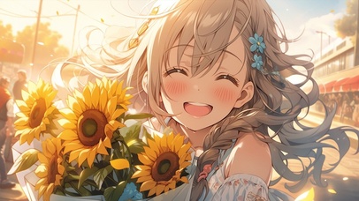 爱笑的女孩运气不会太差哟