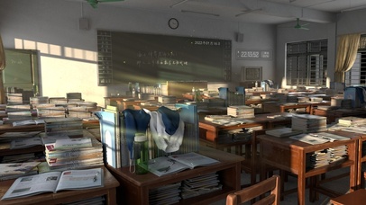 回忆旧时光 高中教室