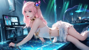 4K科幻赛博朋克风少女