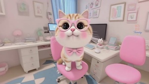 可爱大脸猫