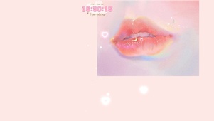 唯美手绘嘴唇