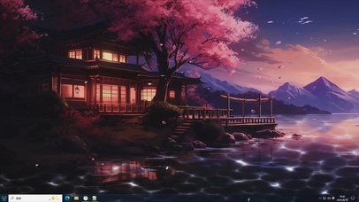 暮樱水榭-桌面主题