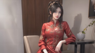 4K唯美可爱浪漫女孩