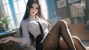 幽径被她轻踩成一段词章