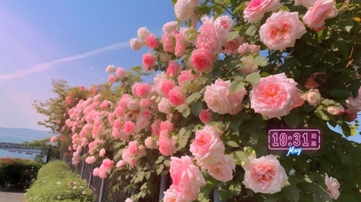 唯美4K护眼玫瑰花