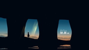 夕阳下的遥望
