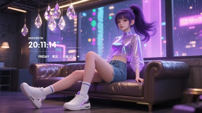 紫发少女的邂逅
