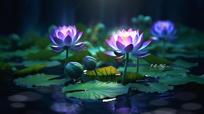 清幽荷塘