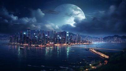 城市月亮