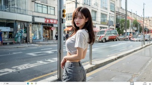 AI绘画 清纯美女 
