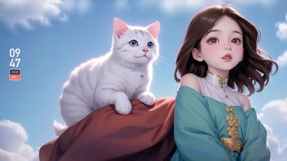 猫咪与女孩