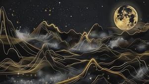 黑金插画