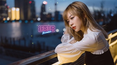 夜晚伤感小姐姐