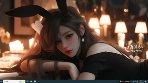 可爱兔兔女郎